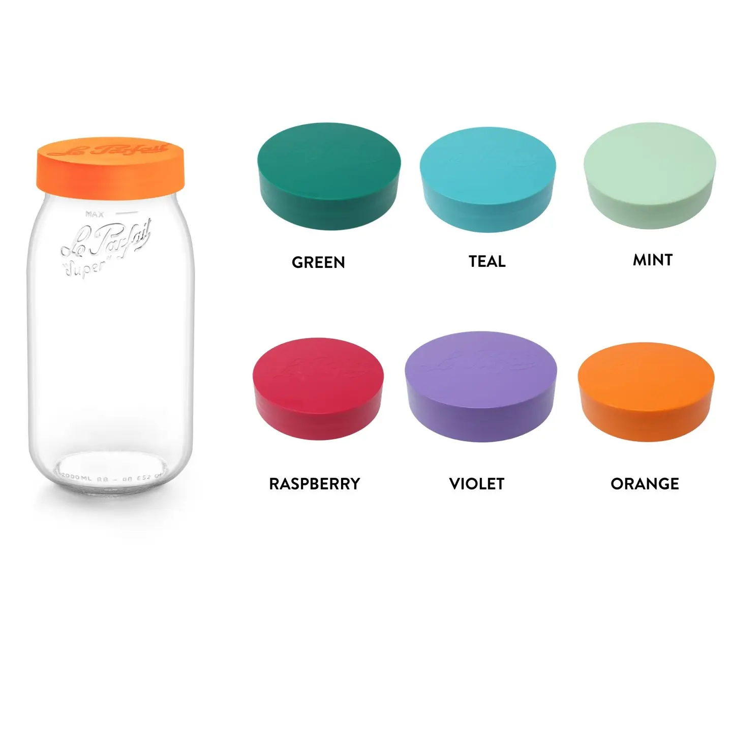 2-Liter Bulk Storage Jar Screw Top