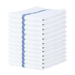 Blue Bar Mop Kitchen Towels - Set of 12