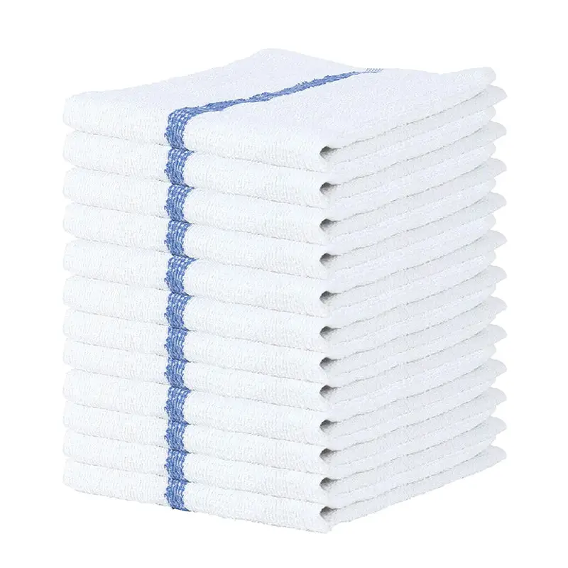 Blue Bar Mop Kitchen Towels - Set of 12