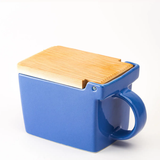 Bee House Ceramic Salt Box