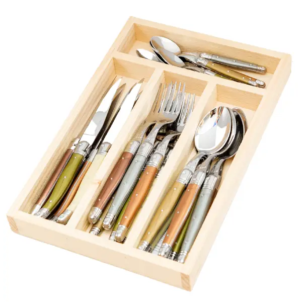 Jean Dubost 24 Piece Flatware Mineral