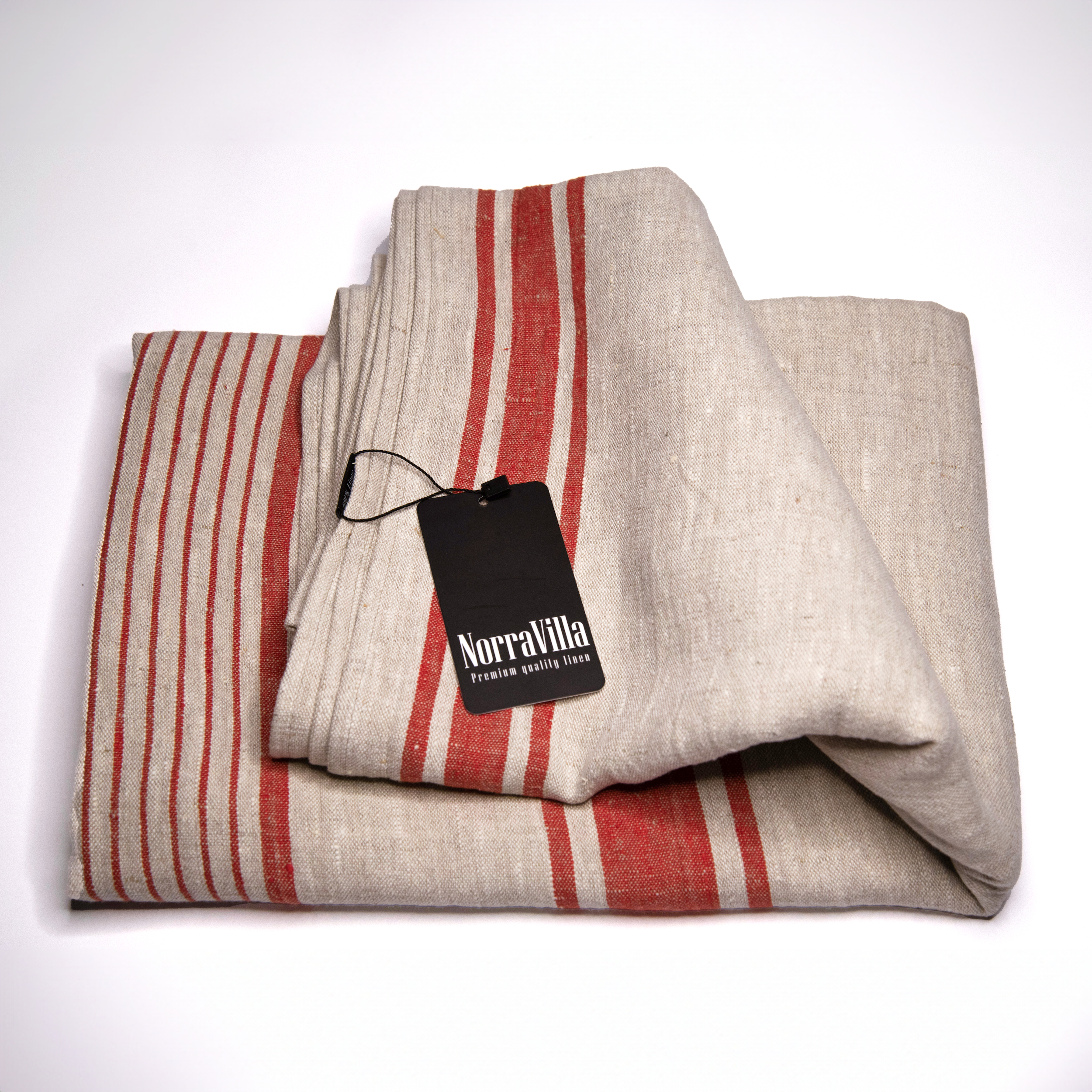 Linen Table Cloth Village Red