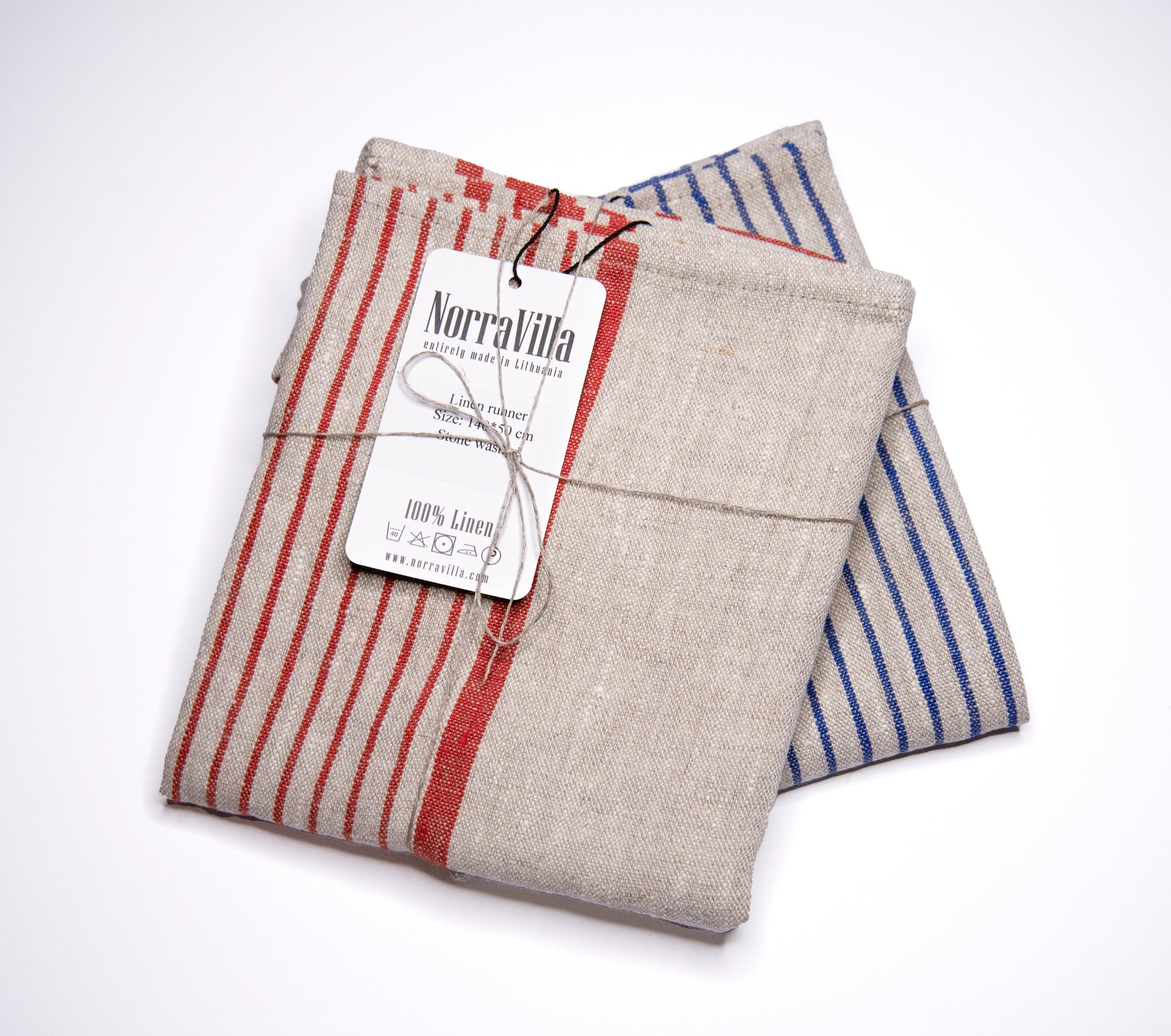 Washed Linen Runner Village